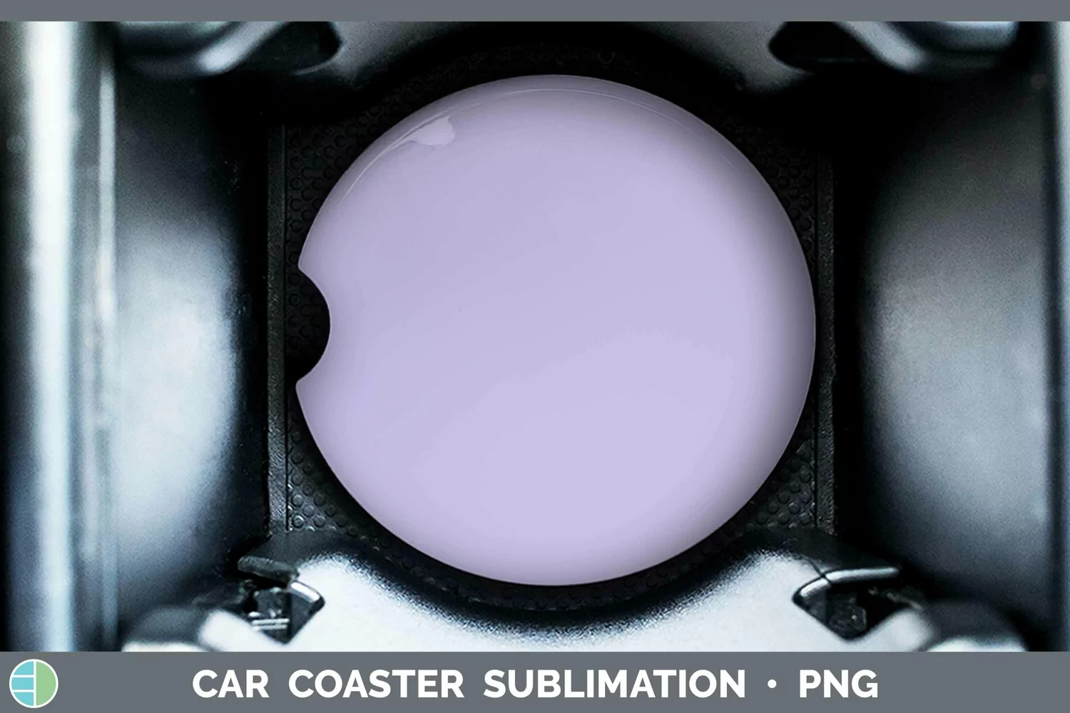 GorgeousSolid Color Car Coaster design.