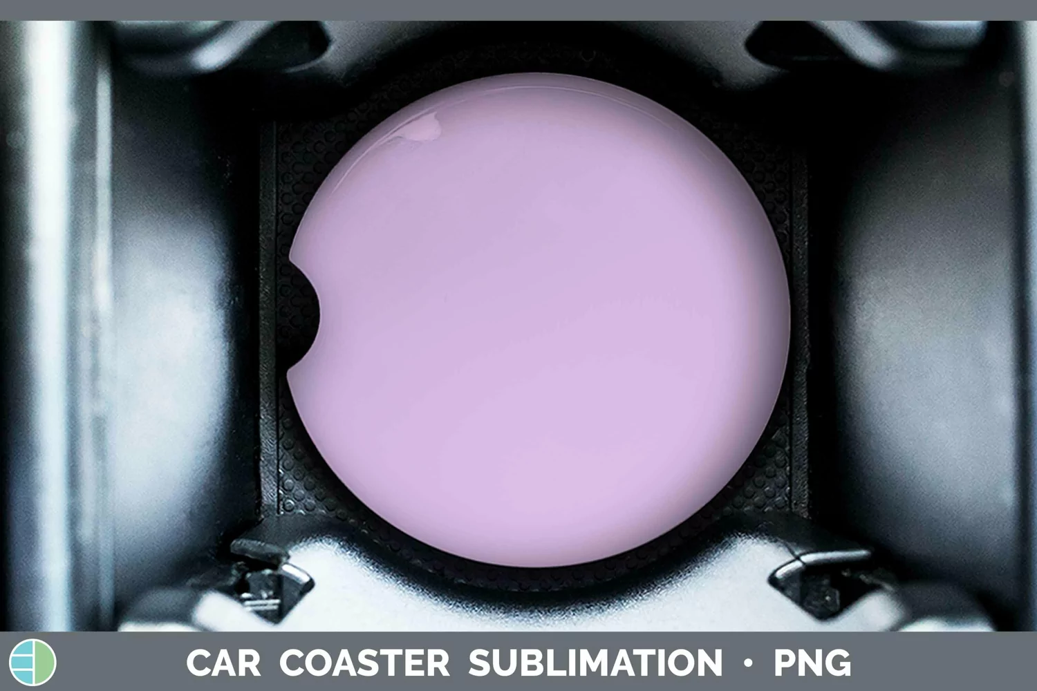 GorgeousSolid Color Car Coaster design.