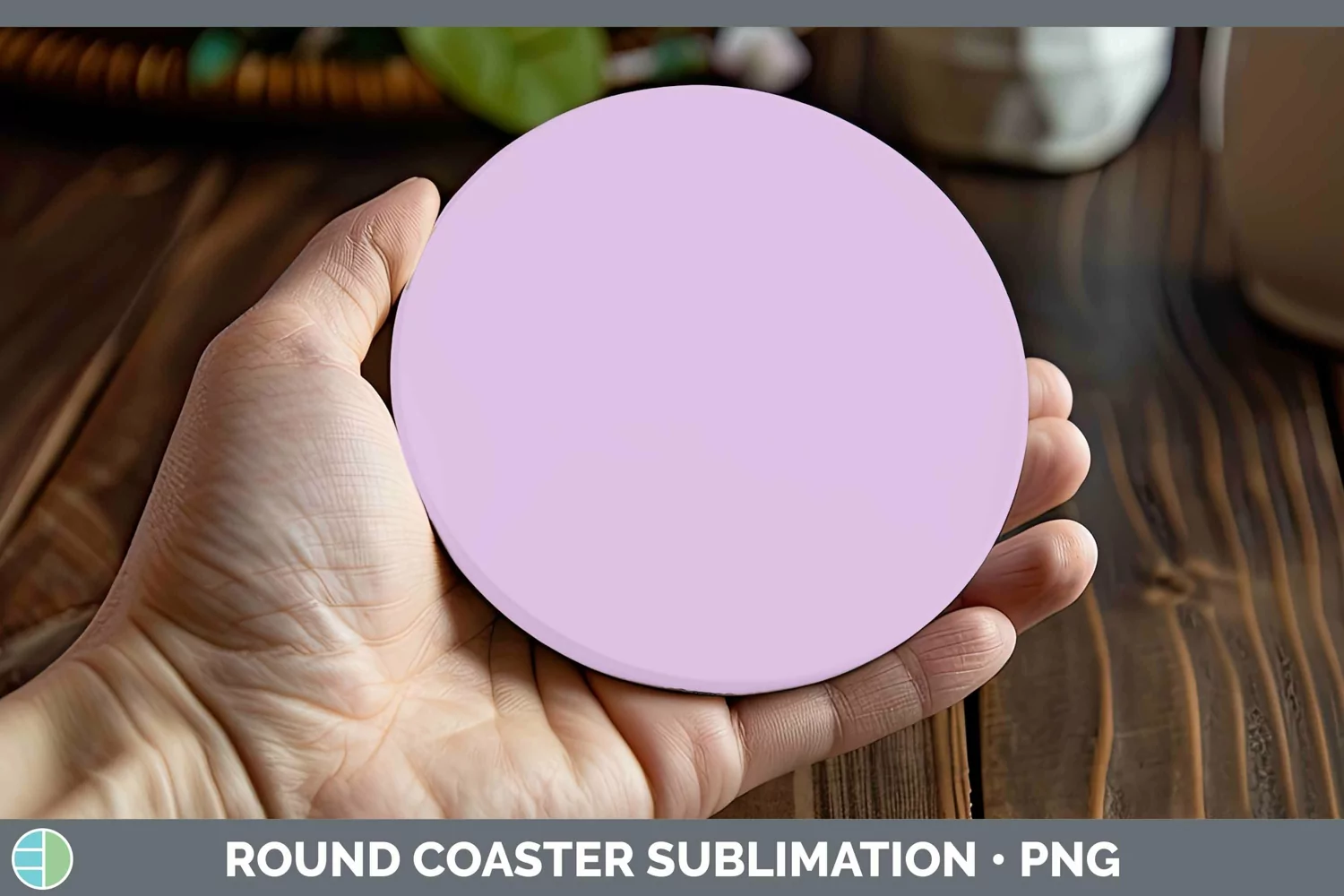 GorgeousSolid Color Round Coaster design.