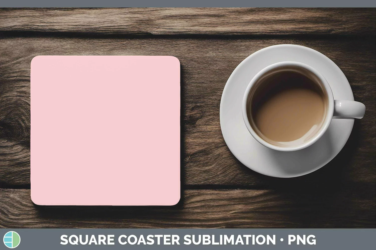 GorgeousSolid Color Square Coaster design.