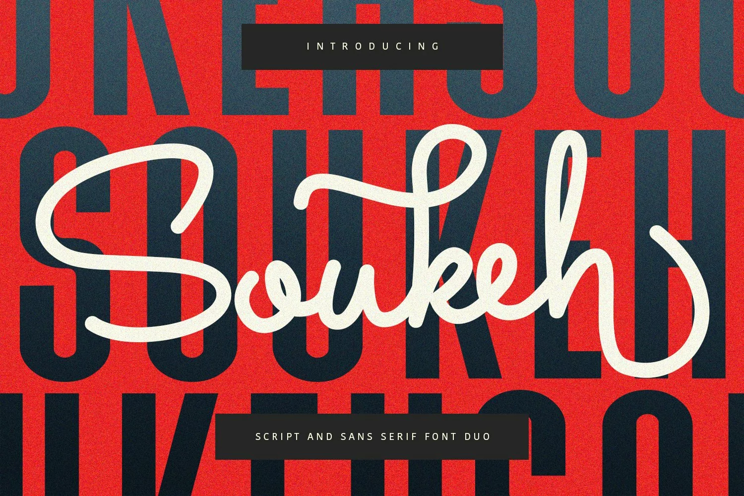 Soukeh Script Sans Serif Font Duo product image 1