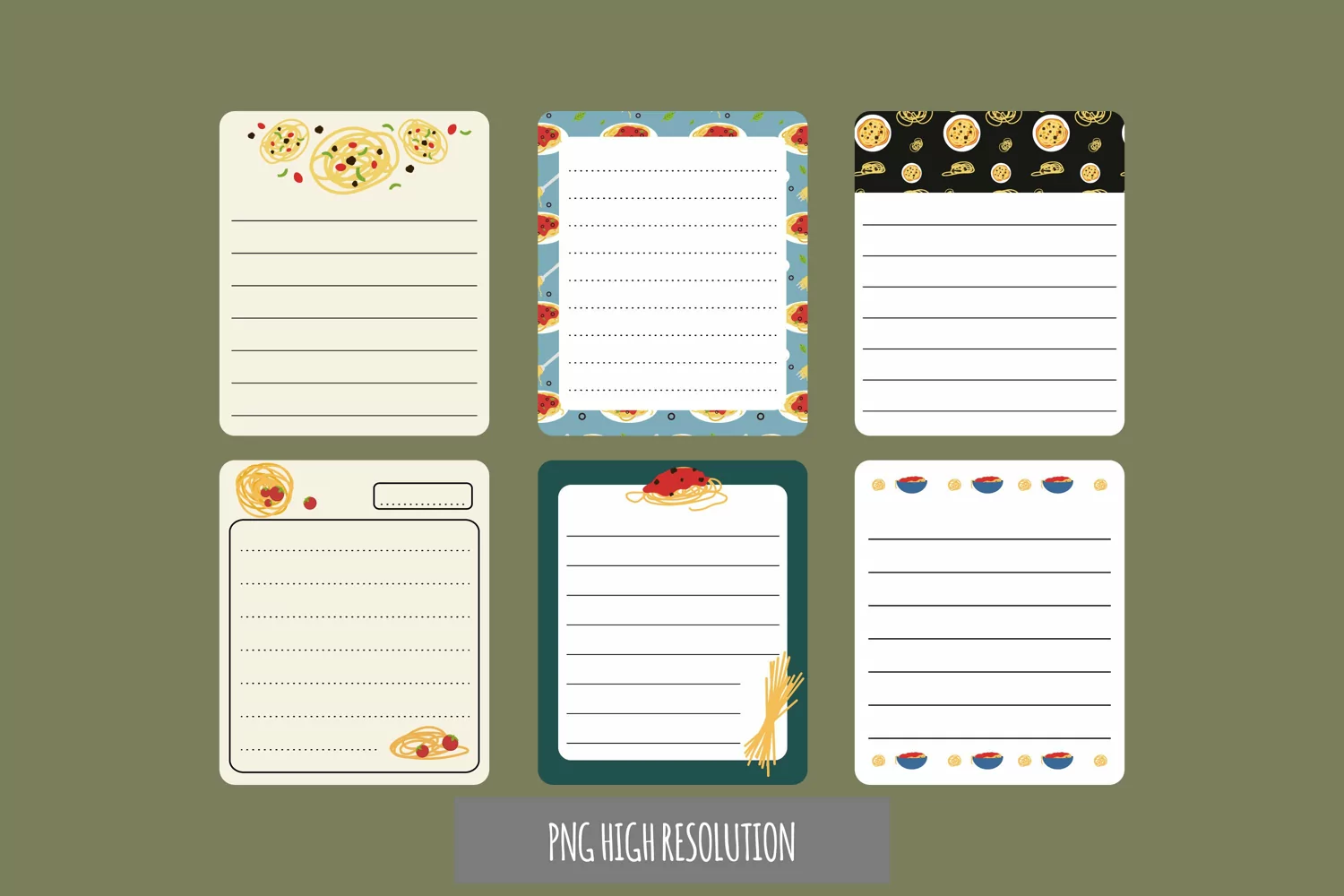 Spaghetti Vintage Shaped Journaling Page product image 1