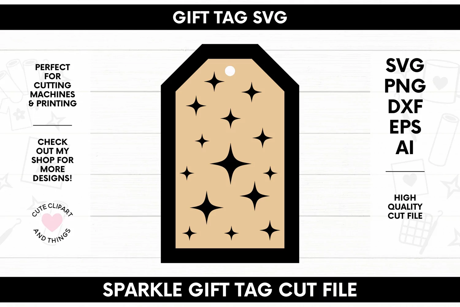 Gift Tag SVG product image 1