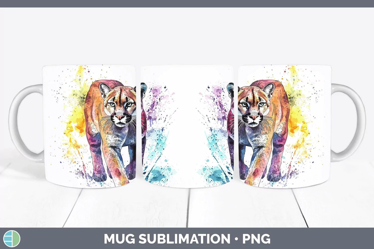 GorgeousSplash Wildcats Mug Wrap design.