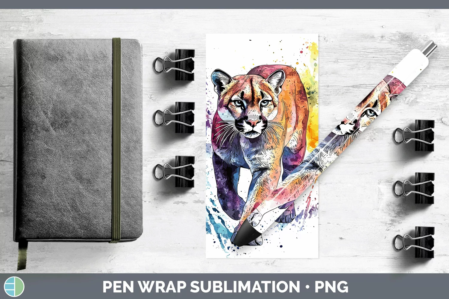 GorgeousSplash Wildcats Pen Wrap design.