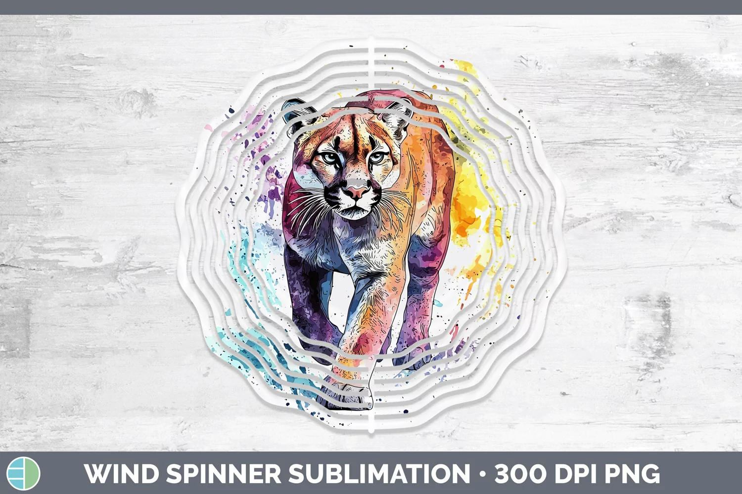 GorgeousSplash Wildcats Wind Spinner design.