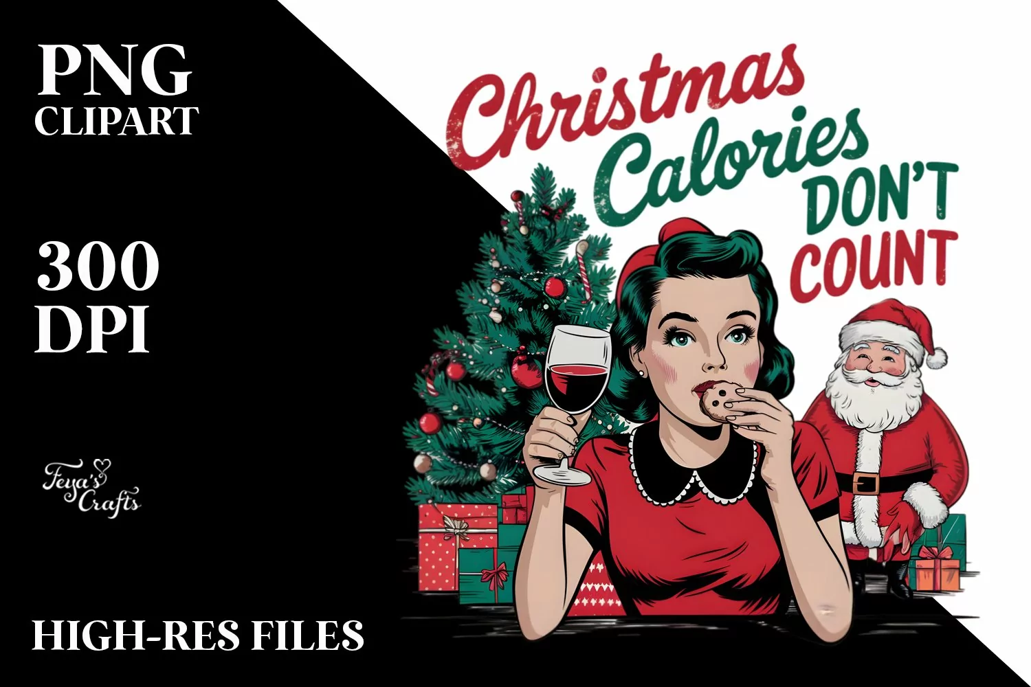 Christmas Calories Don't Count Clipart product image 1
