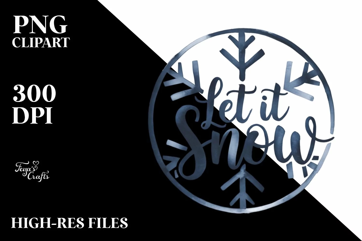 Let It snow PNG Clipart product image 1