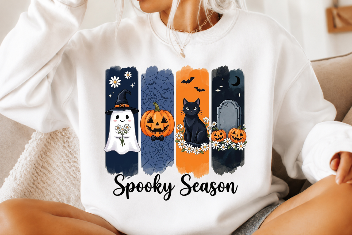 Spooky Season Png, Vintage Halloween Ghost product image 1
