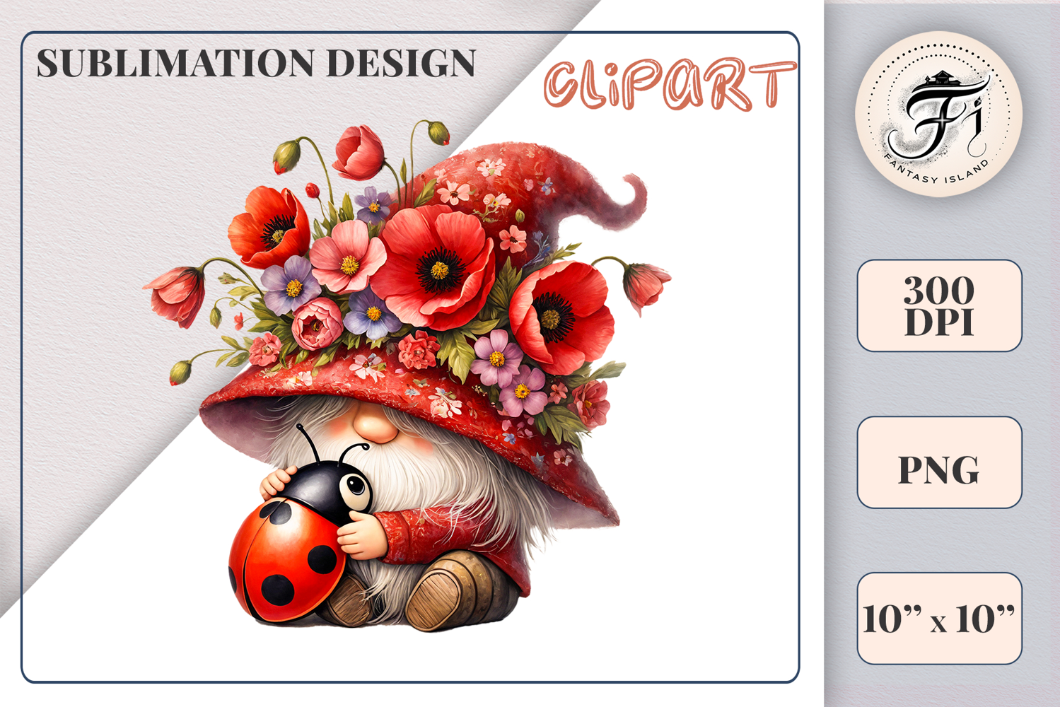 Add spring charm to your designs with this adorable watercolor garden gnome clipart. Download the high-quality PNG file with a transparent background, perfect for greeting cards, invitations, sublimation, t-shirts, and more!