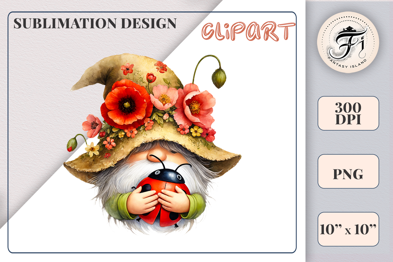 Add spring charm to your designs with this adorable watercolor garden gnome clipart. Download the high-quality PNG file with a transparent background, perfect for greeting cards, invitations, sublimation, t-shirts, and more!