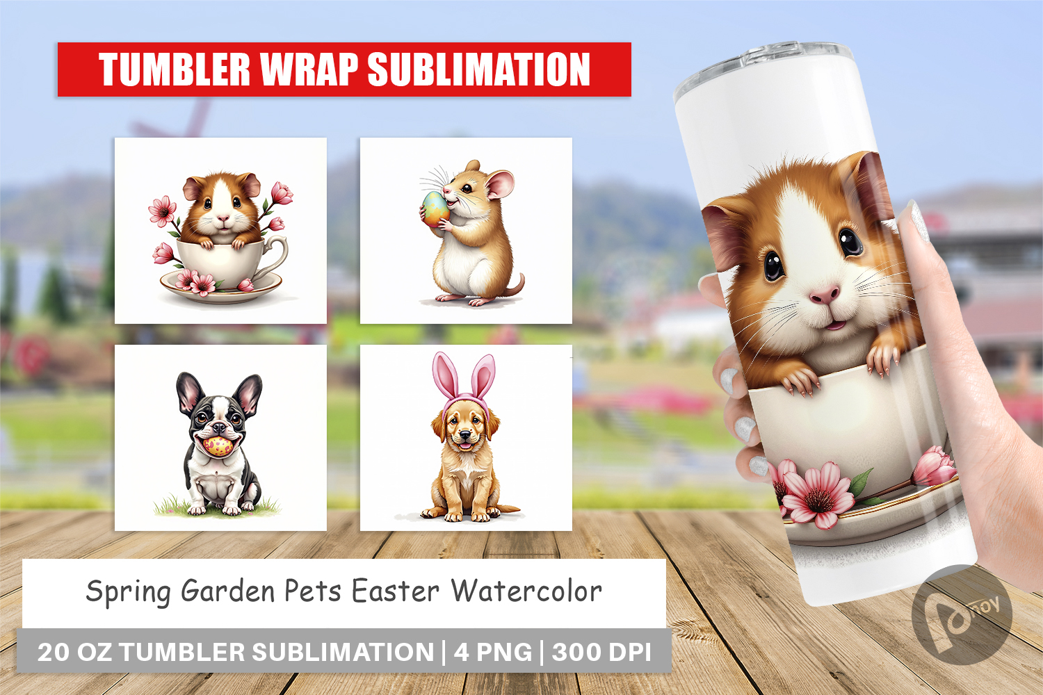 Spring Garden Pets Easter Tumbler product image 1