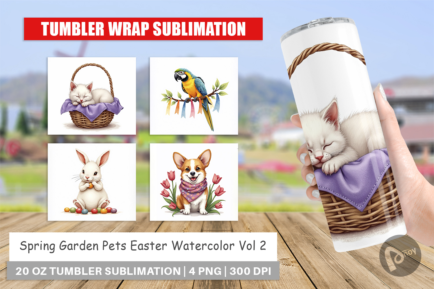 Spring Garden Pets Easter Tumbler product image 1