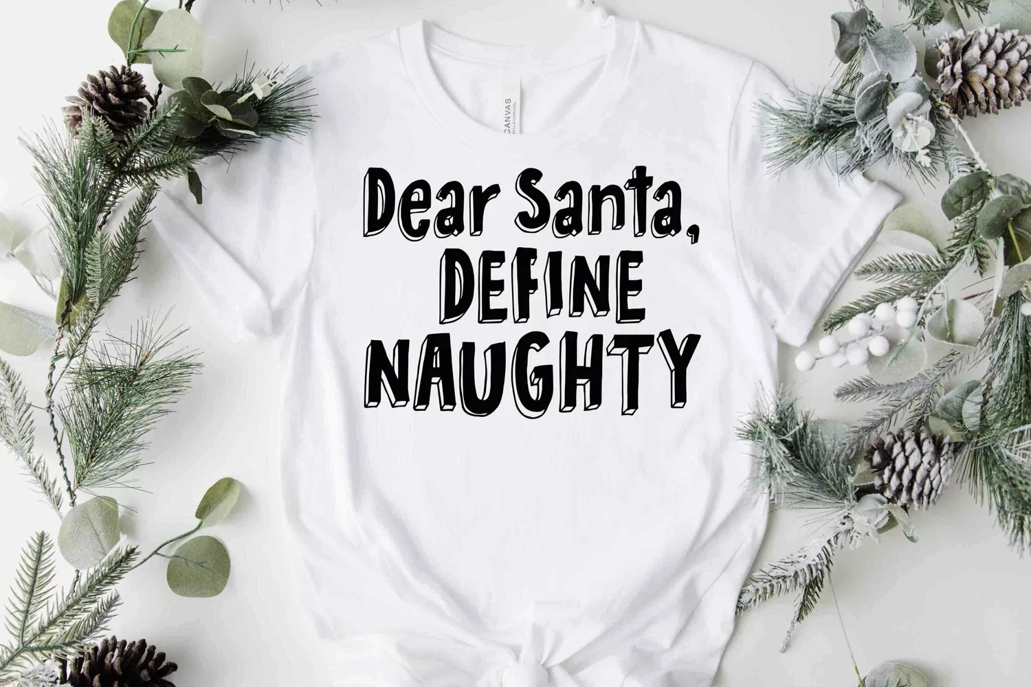 Dear Santa Define Naugthty SVG | Christmas Holiday SVG product image 1