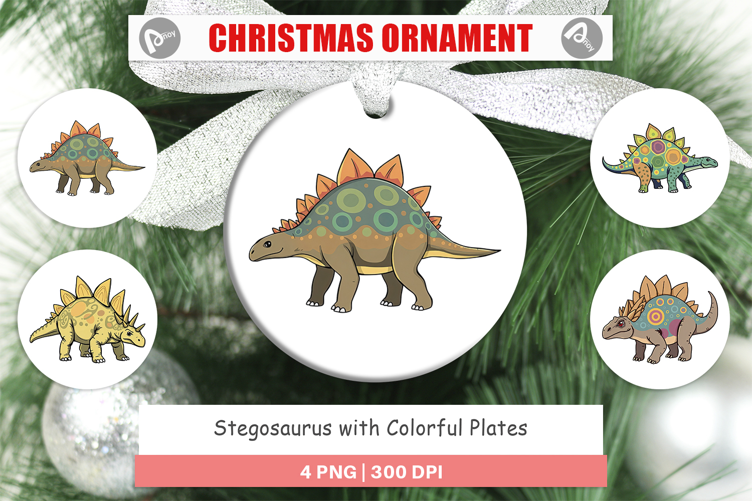 Ornament Stegosaurus with Plates product image 1