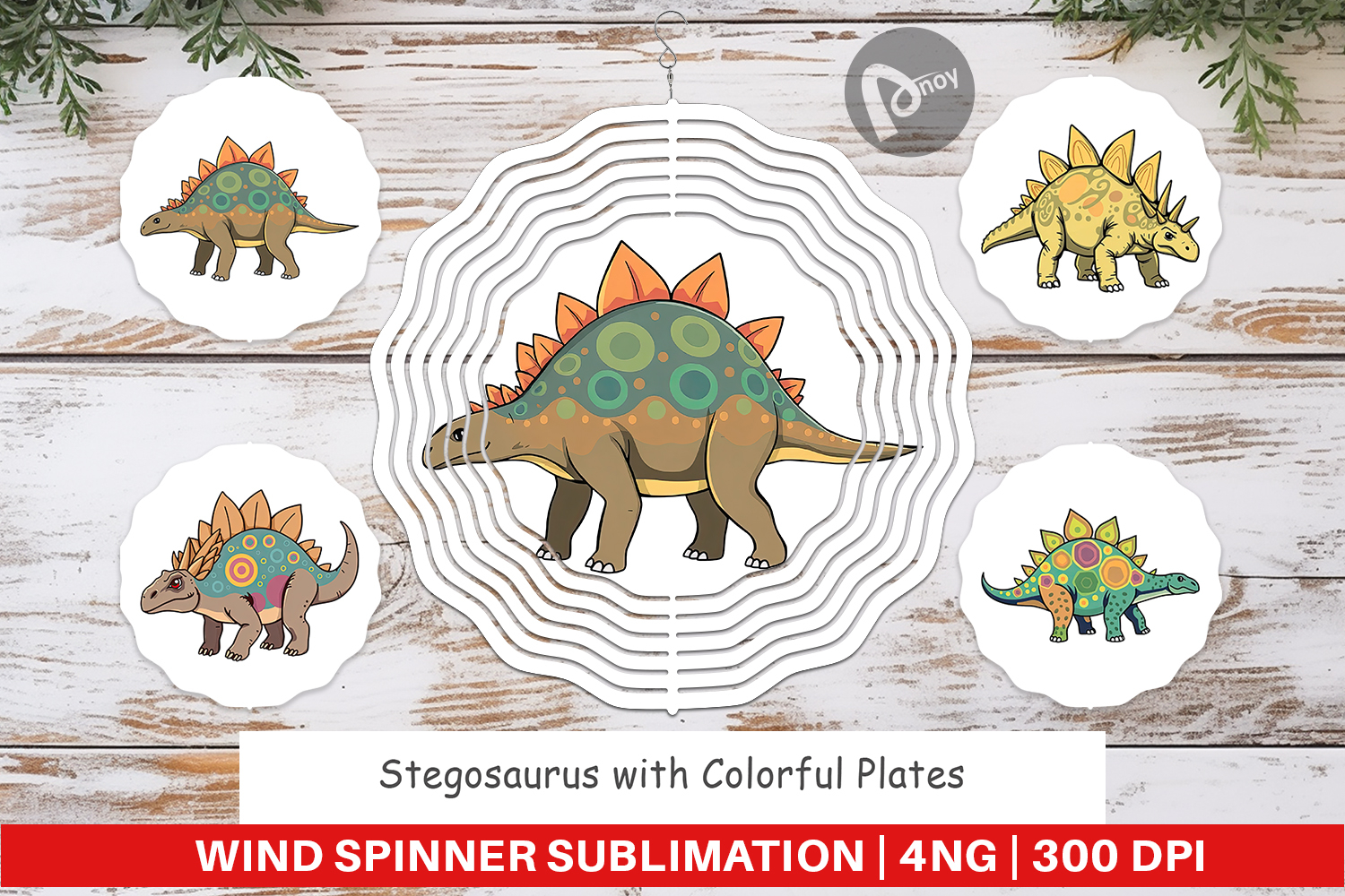 Wind Spinner Stegosaurus with Plates product image 1