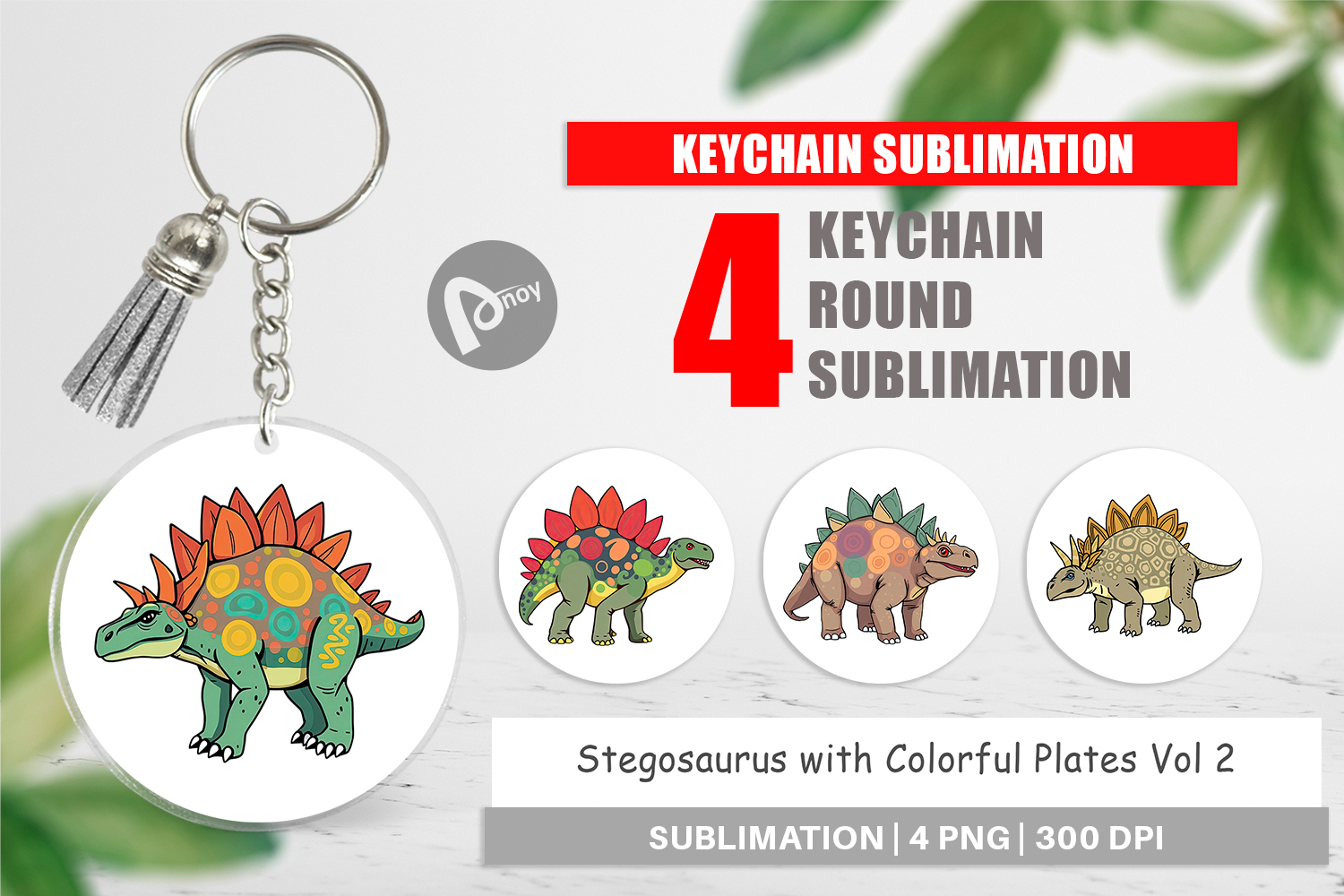 Keychain Stegosaurus with Plates product image 1