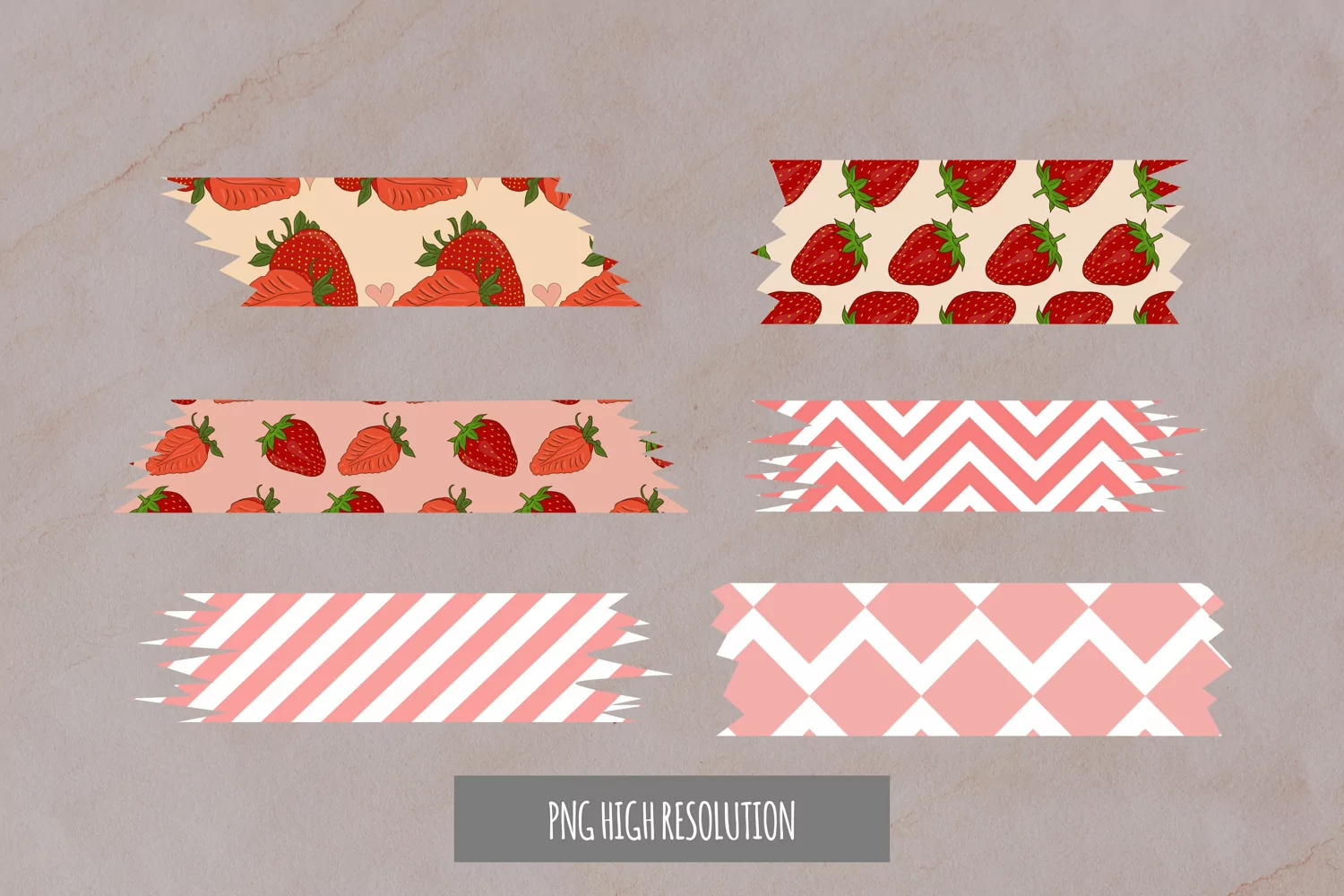 Strawberry Patterned Shaped Tag product image 1