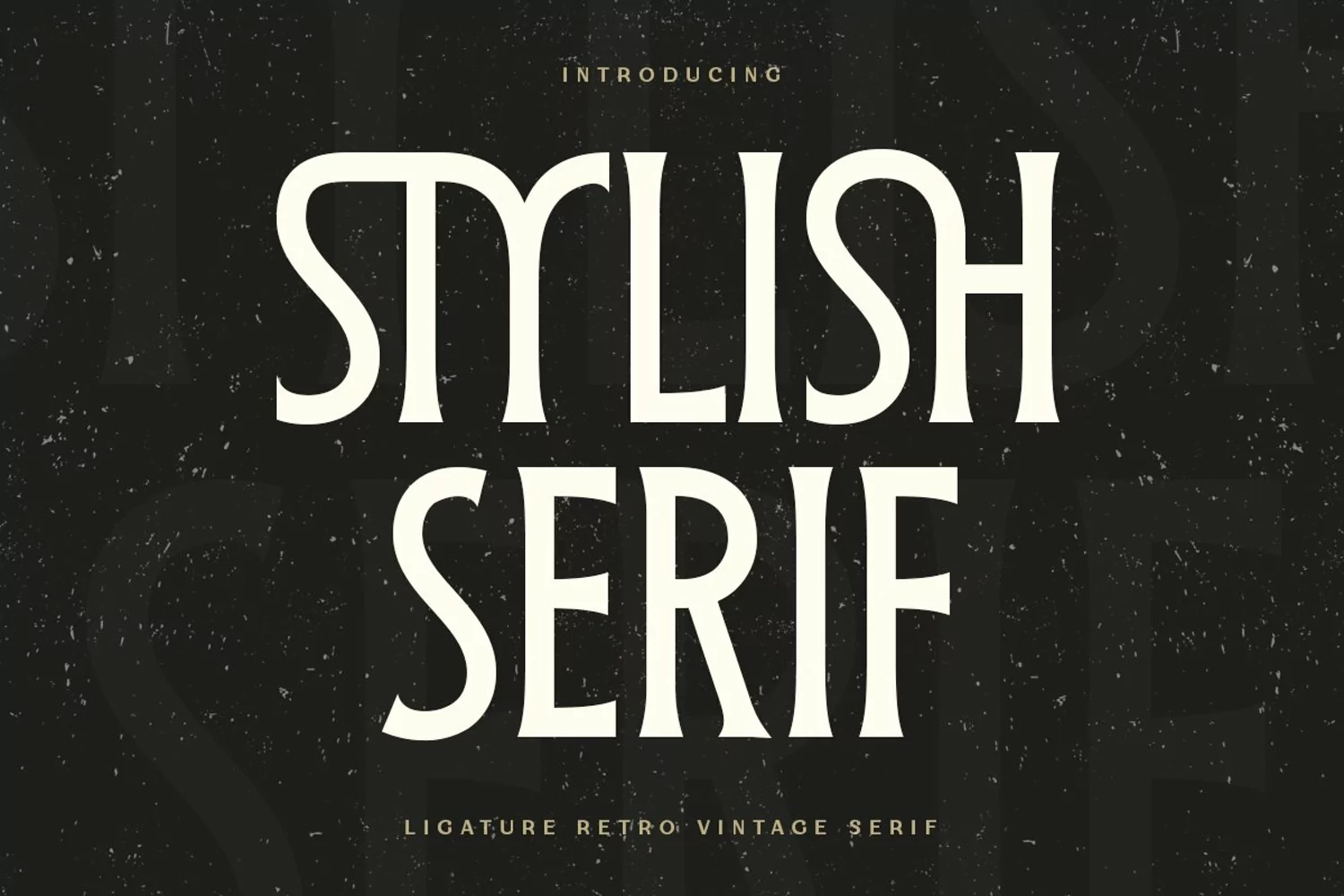 Stylish Serif - Ligature Retro Vintage Serif All items/Fonts product image 1