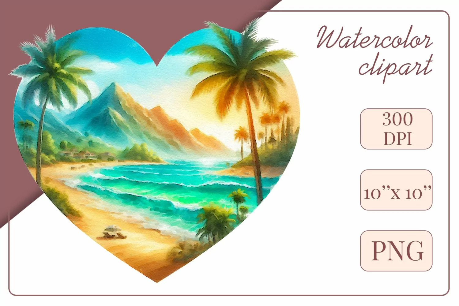 Explore our collection of vibrant watercolor clipart capturing the essence of summer beach relaxation. Perfect for cards, invitations, banners and websites, these designs infuse your projects with freshness, brightness, and joyful vibes.
