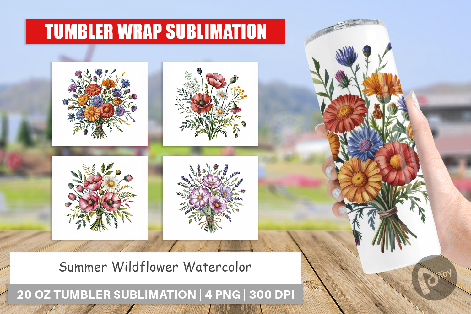 Tumbler Summer Wildflower product image 1