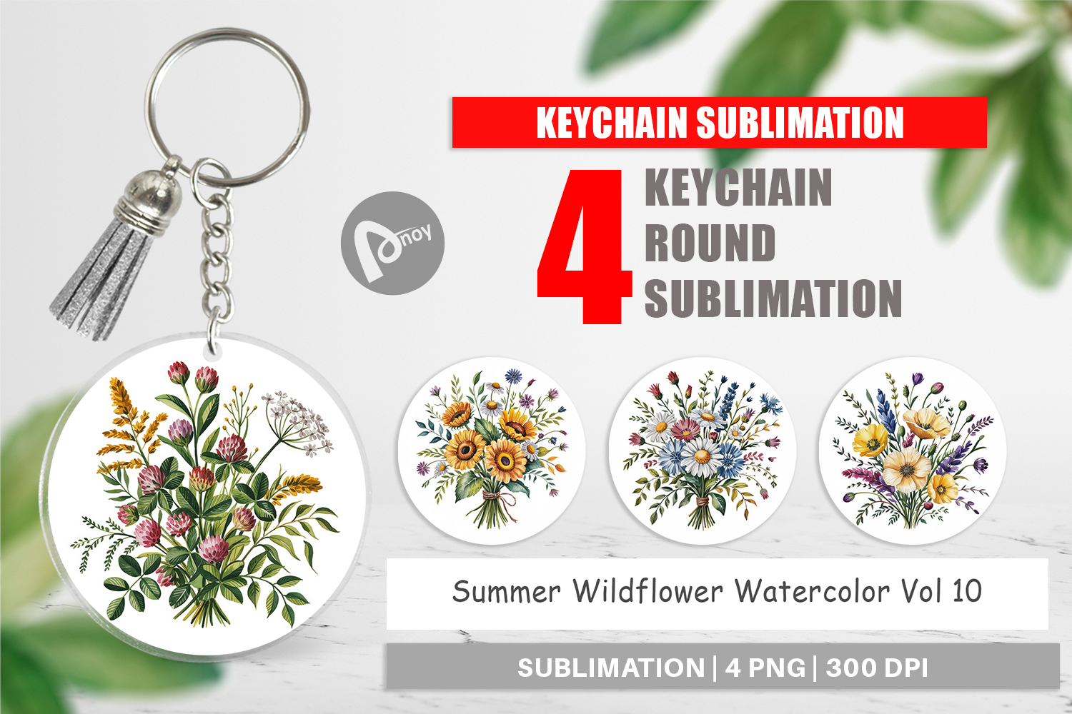 Keychain Summer Wildflower product image 1