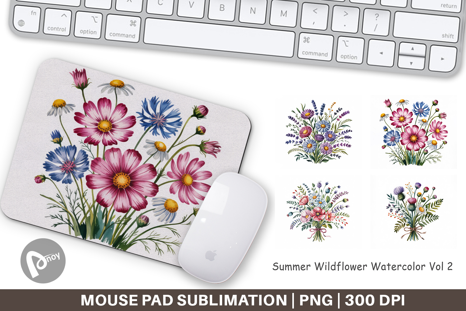 Mouse Pad Summer Wildflower product image 1