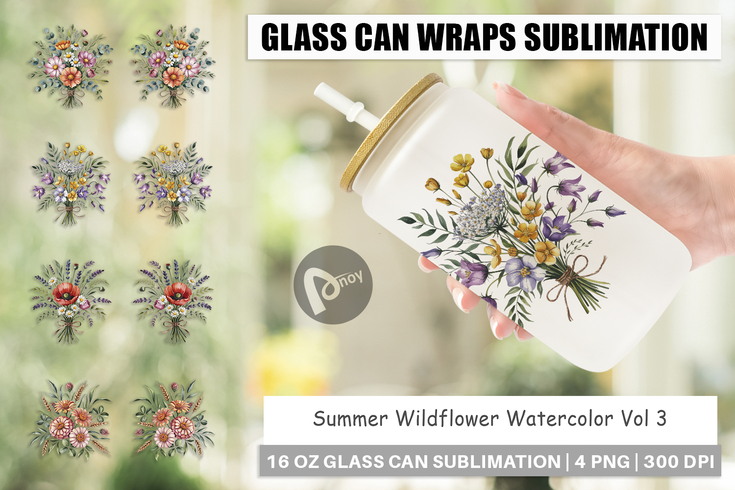 Glass Can Summer Wildflower product image 1
