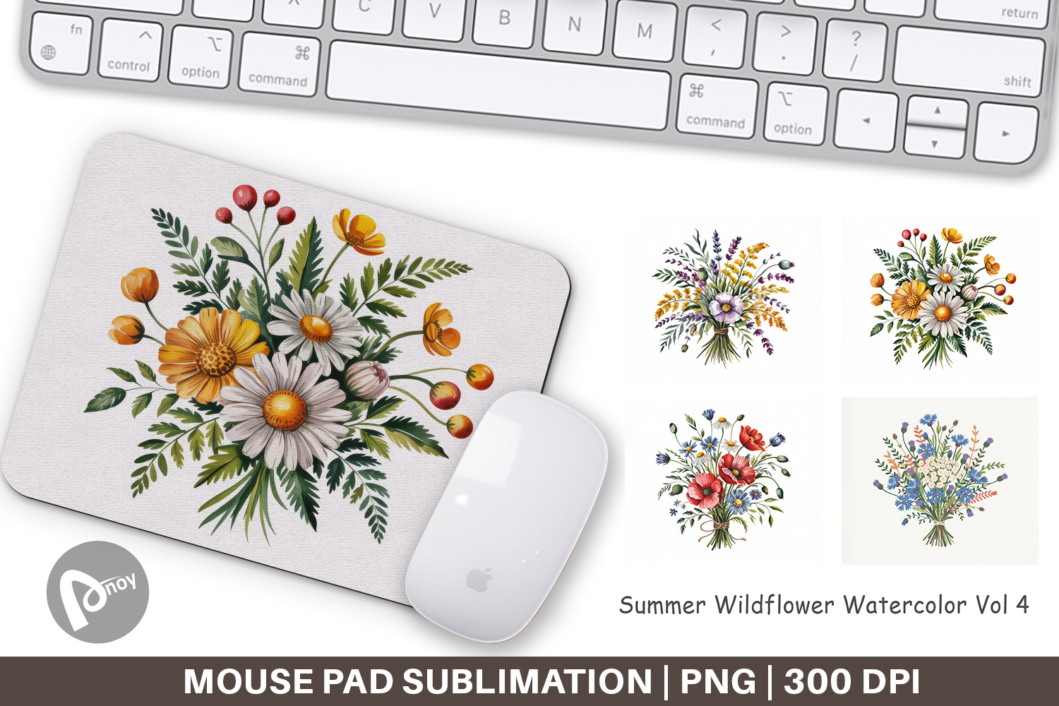 Mouse Pad Summer Wildflower product image 1