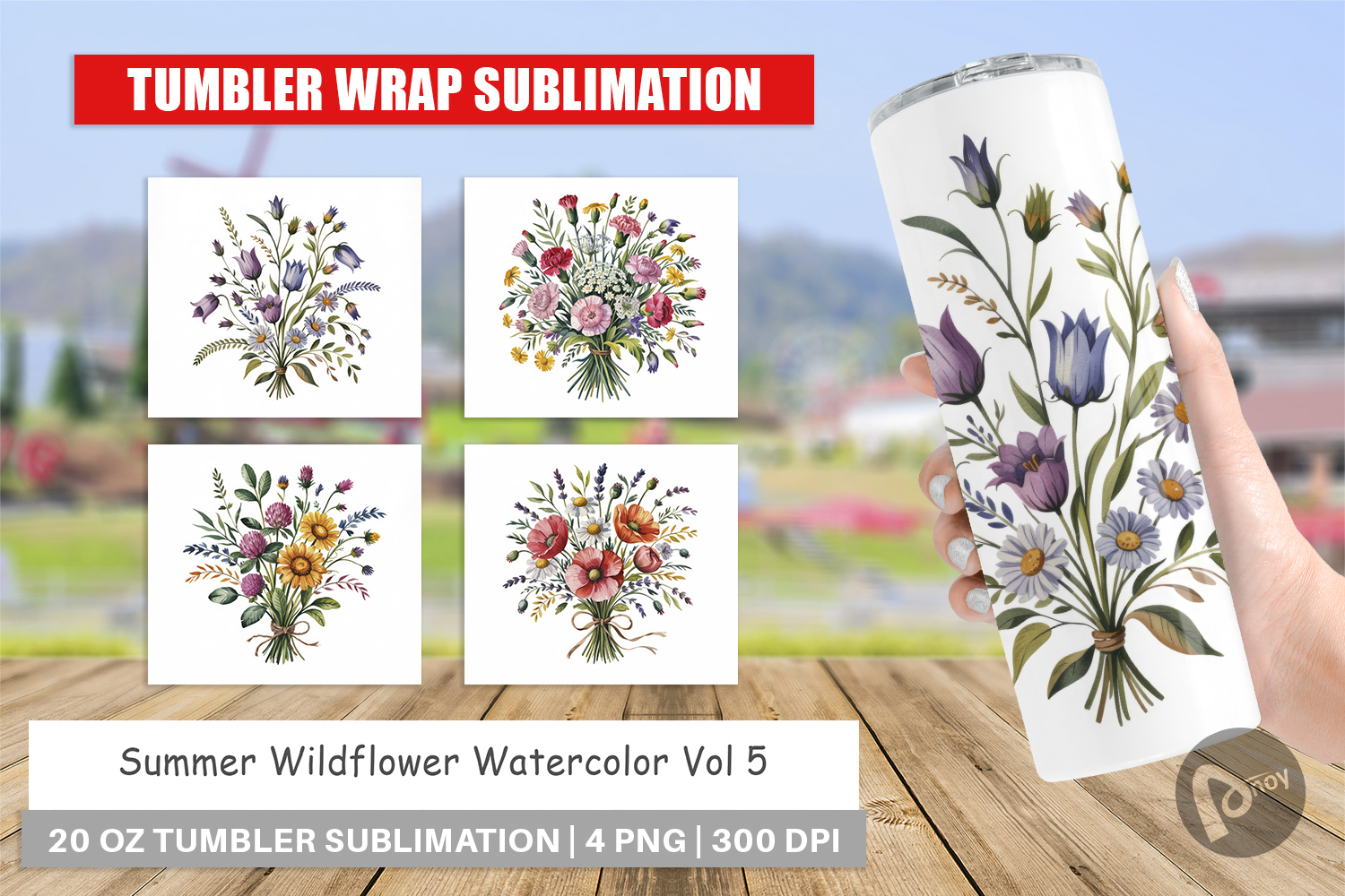 Tumbler Summer Wildflower product image 1