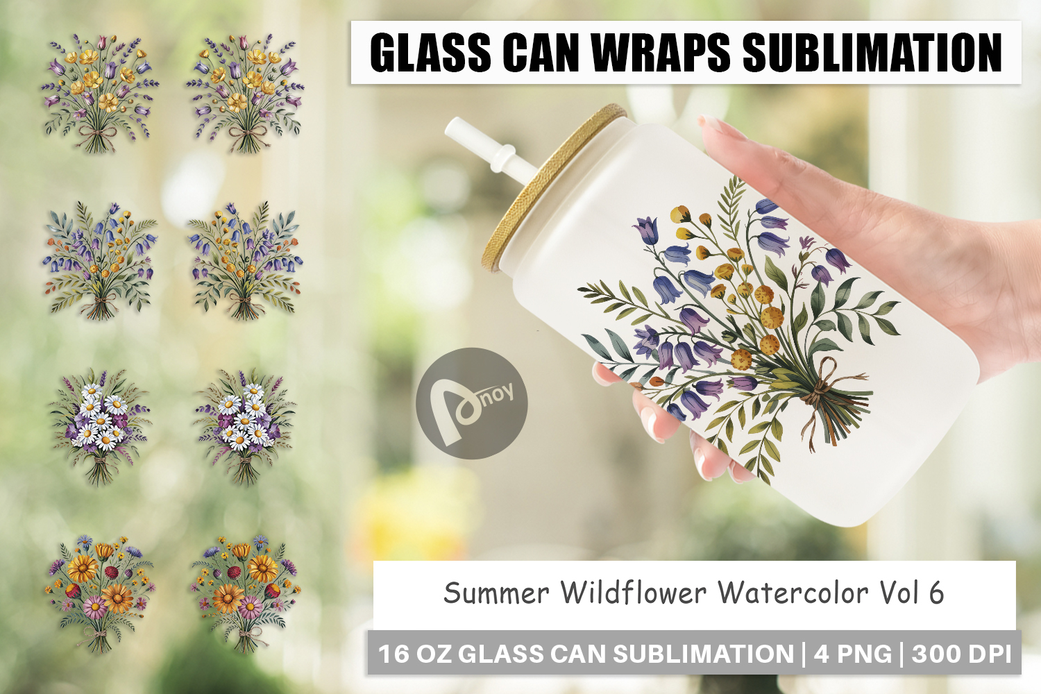 Glass Can Summer Wildflower product image 1