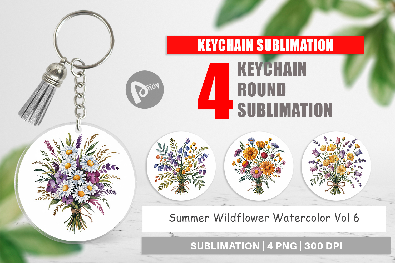 Keychain Summer Wildflower product image 1