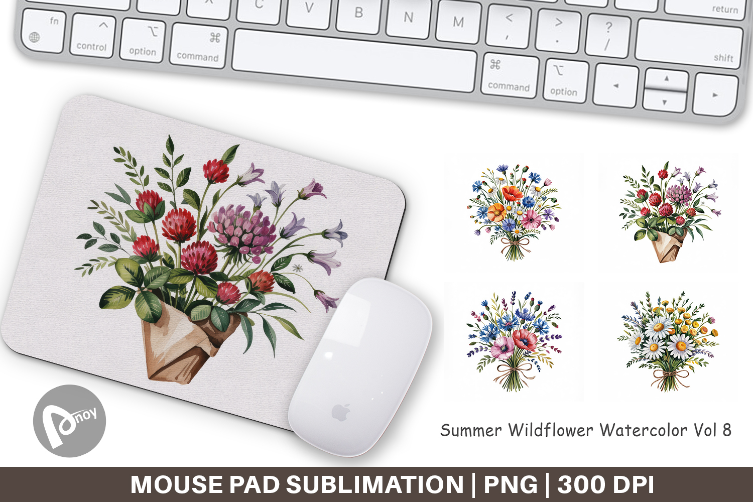 Mouse Pad Summer Wildflower product image 1
