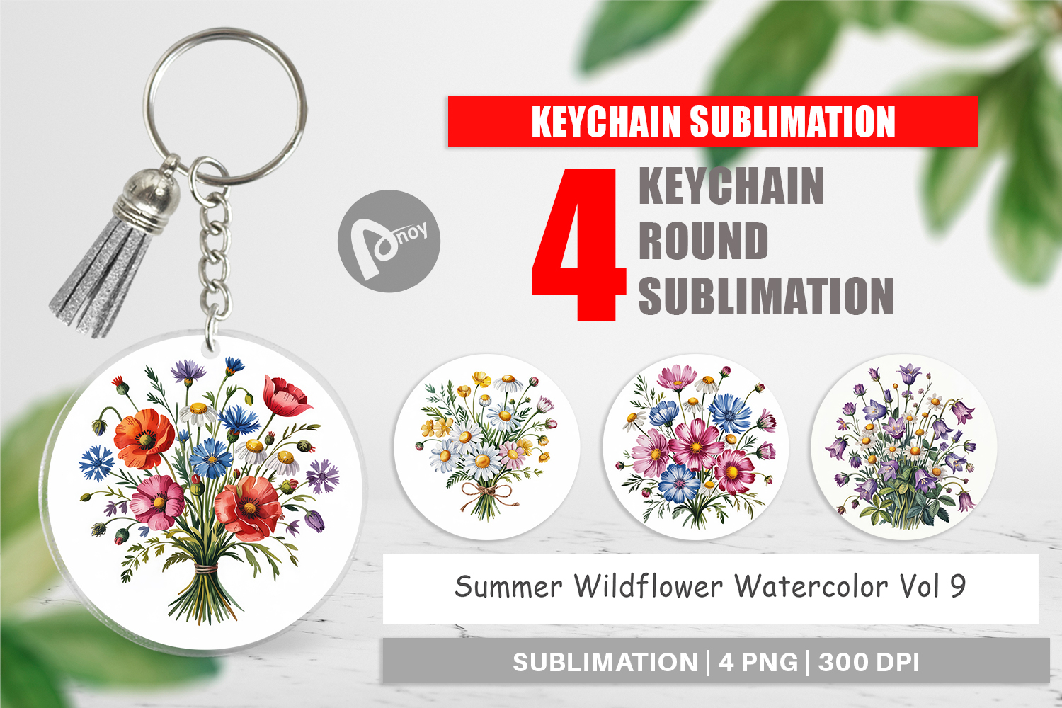 Keychain Summer Wildflower product image 1