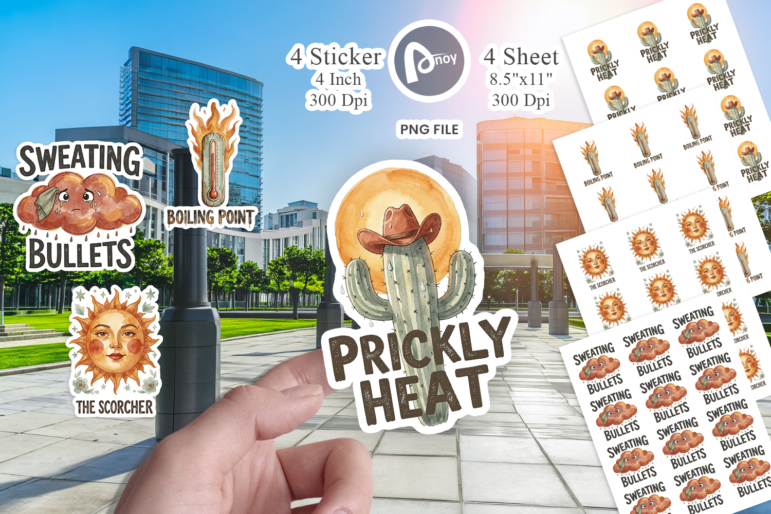 Sun Dominion Block Sticker product image 1