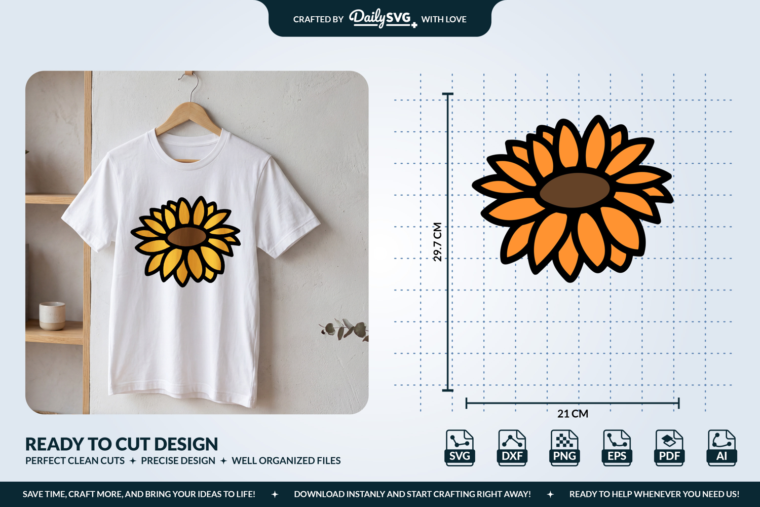 Sunflower Flower SVG product image 1