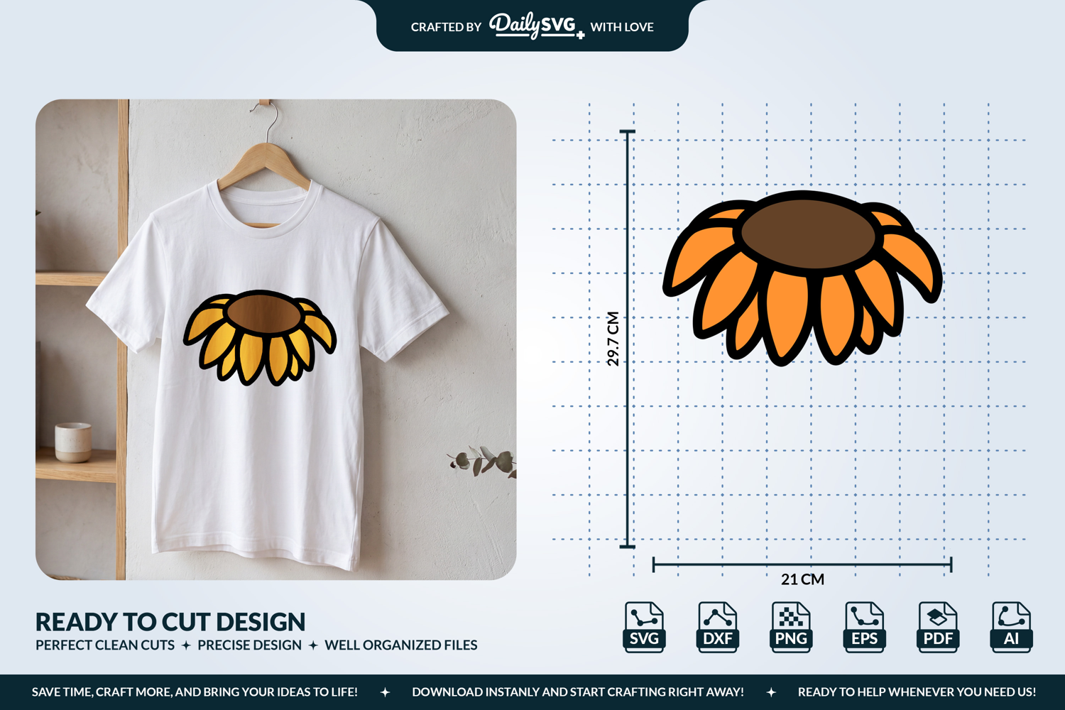 Sunflower Flower SVG product image 1