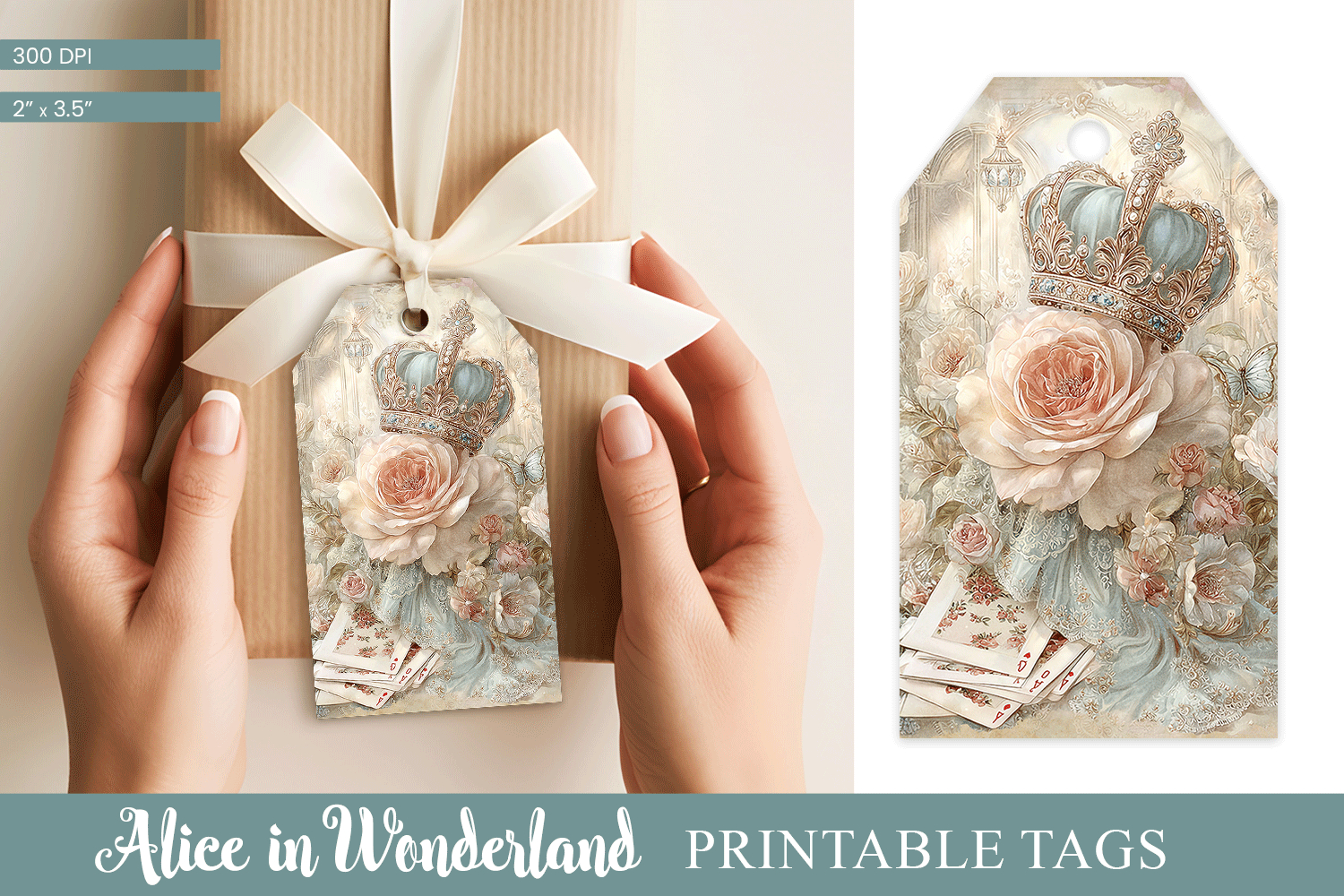 Alice in Wonderland Tea Party Gift Tag product image 1