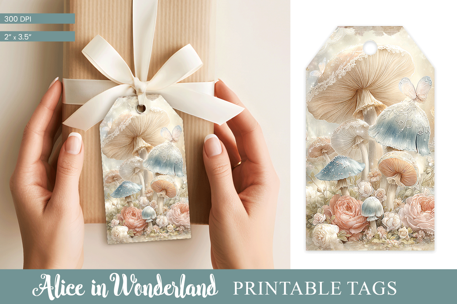 Alice in Wonderland Tea Party Gift Tag product image 1
