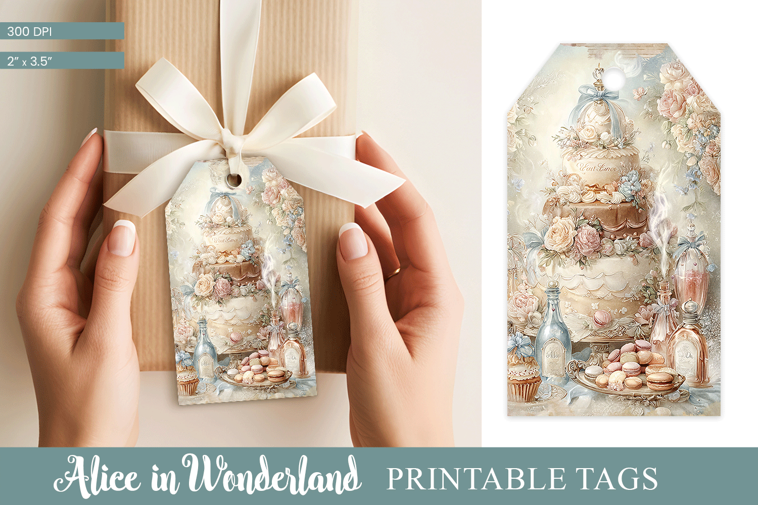 Alice in Wonderland Tea Party Gift Tag product image 1
