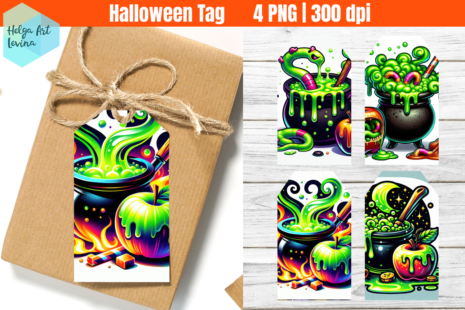 Halloween potion Gift Tag. Halloween Gift Tag Printable product image 1