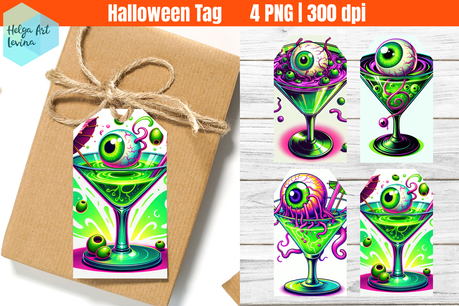 Halloween potion Gift Tag. Halloween Gift Tag Printable product image 1