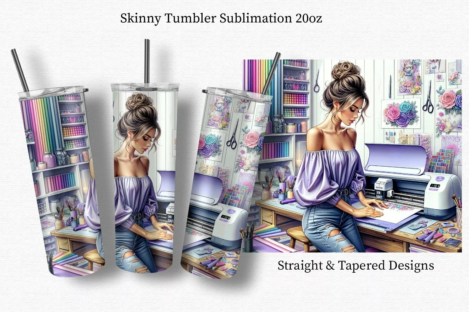 Woman Tumbler Wrap, Tumbler Wrap 20oz, Tumbler Wrap product image 1