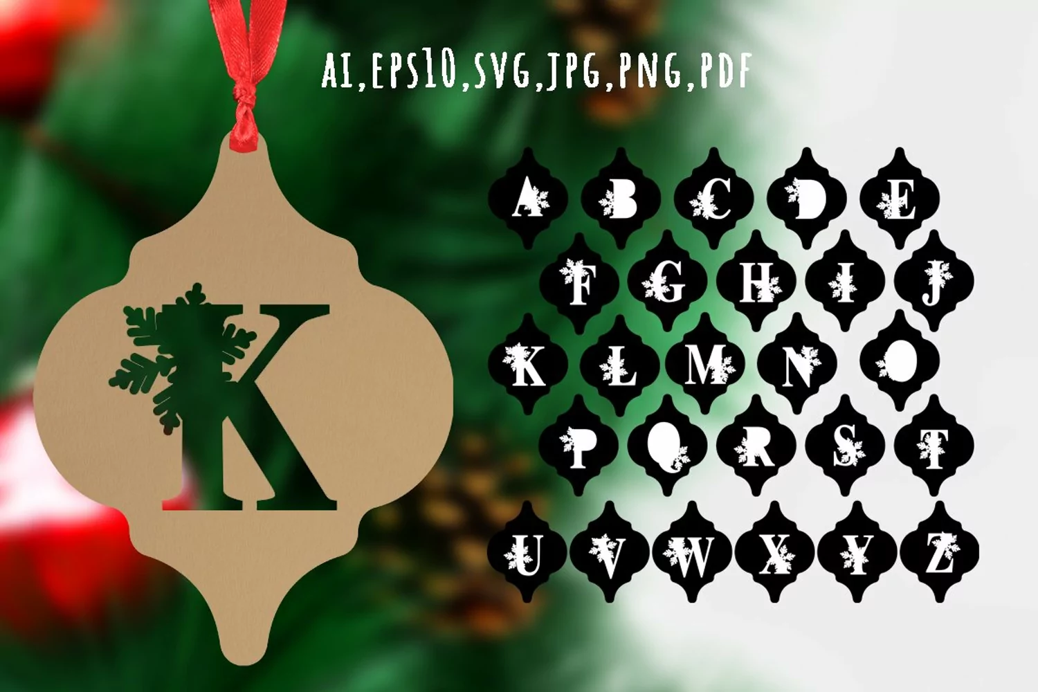 Arabesque Decorative Christmas Gift Tags product image 1