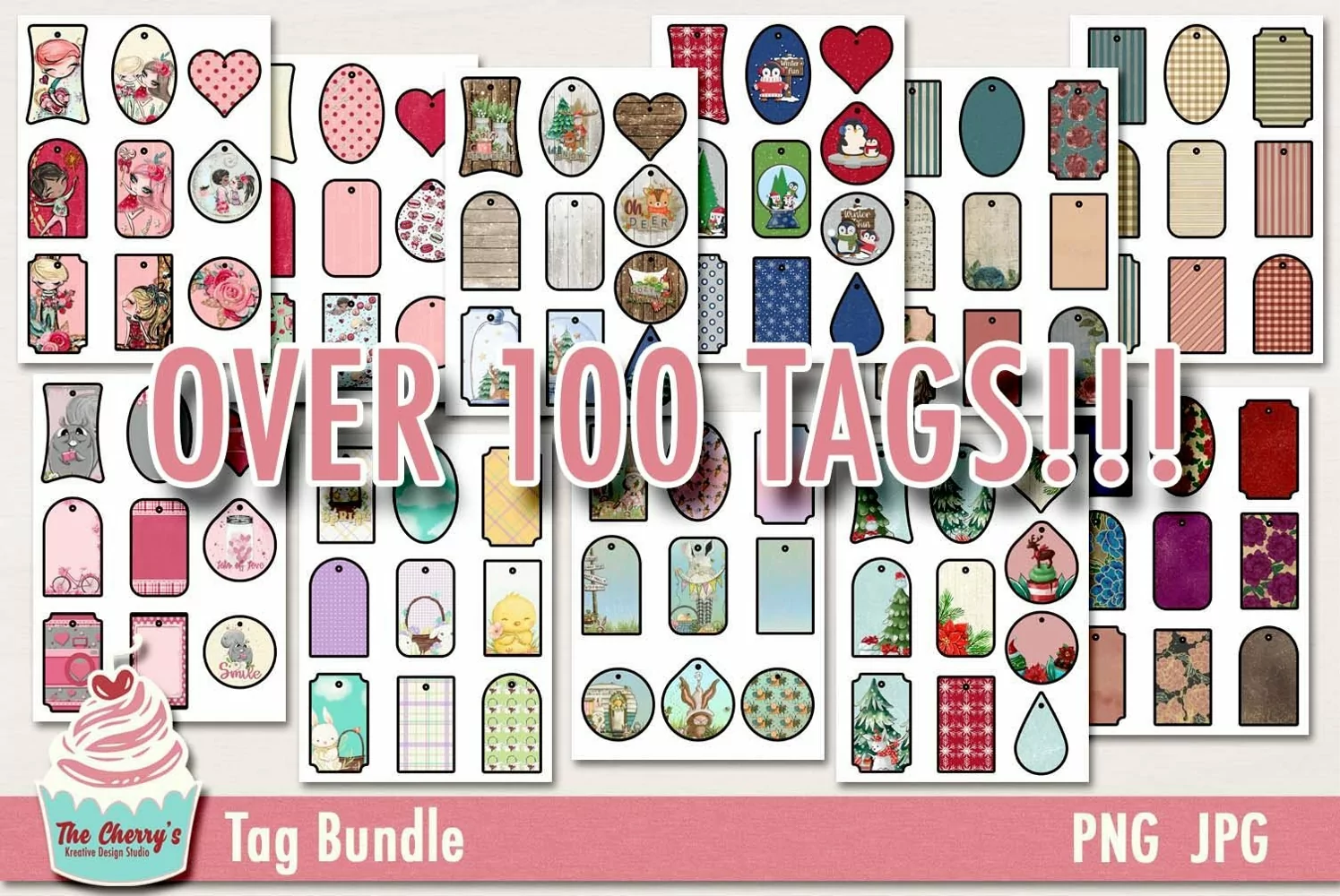 Versatile Printable Tags Collection product image 1