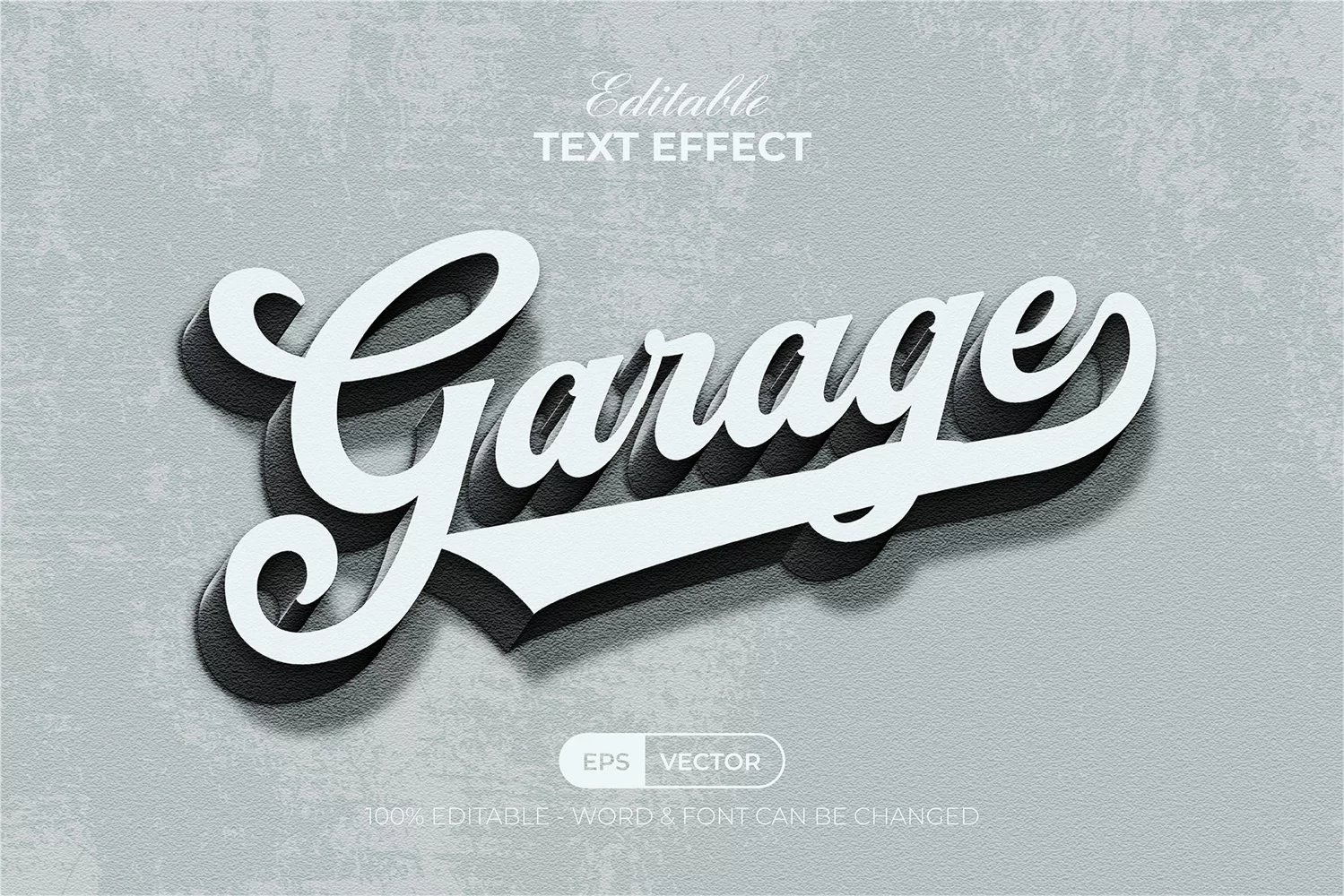 Garage Text Effect Vintage Style product image 1