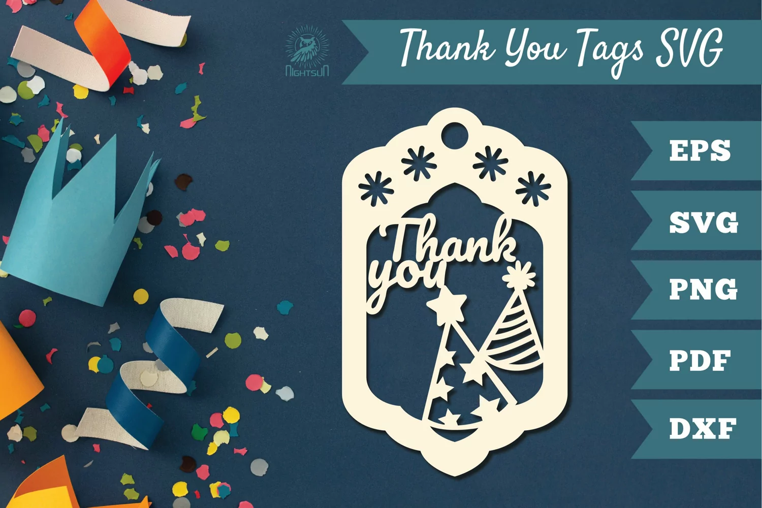Thank You Tags SVG, Birthday Tags product image 1