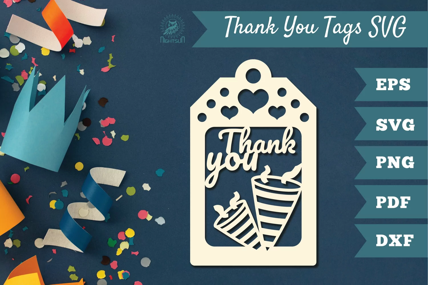 Thank You Tags SVG, Birthday Tags product image 1