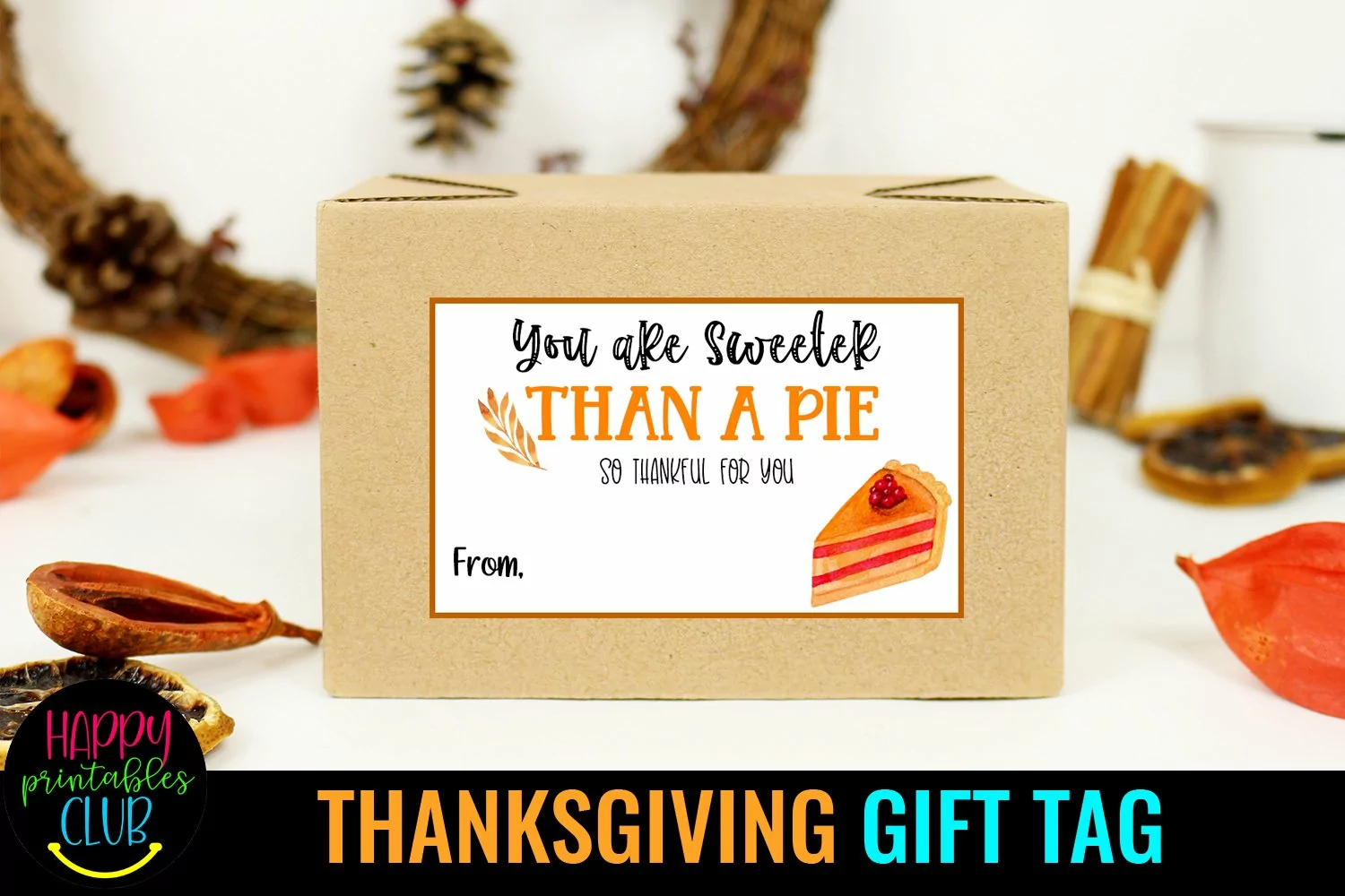 Thanksgiving Gift Tags- Printable Gift Tags Thanksgiving for Teachers