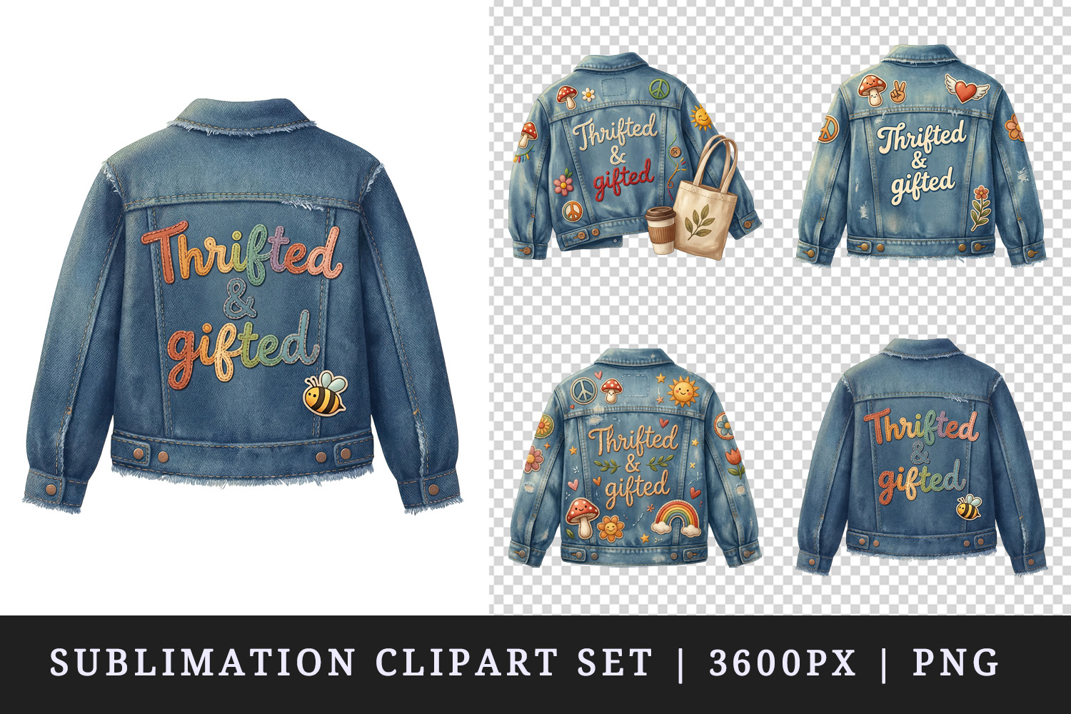 Thrifting clipart printable sublimation design png product image 1